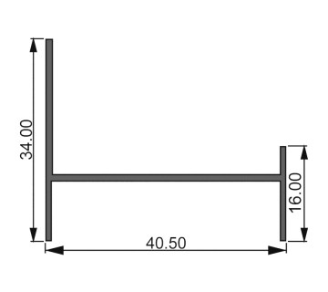 Алюминиевый профиль 800 110 | коробка вентрешетки 34х40,5 мм