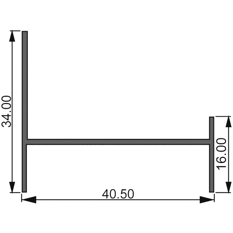 Алюминиевый профиль 800 110 | коробка вентрешетки 34х40,5 мм